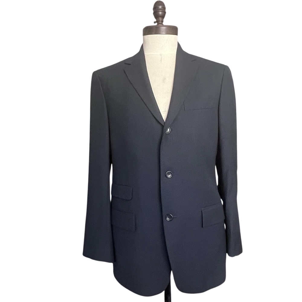Boggi Navy Wool Blazer/Jacket SZ 50IT/40US Classic Chic Old Money Preppy Grandpa